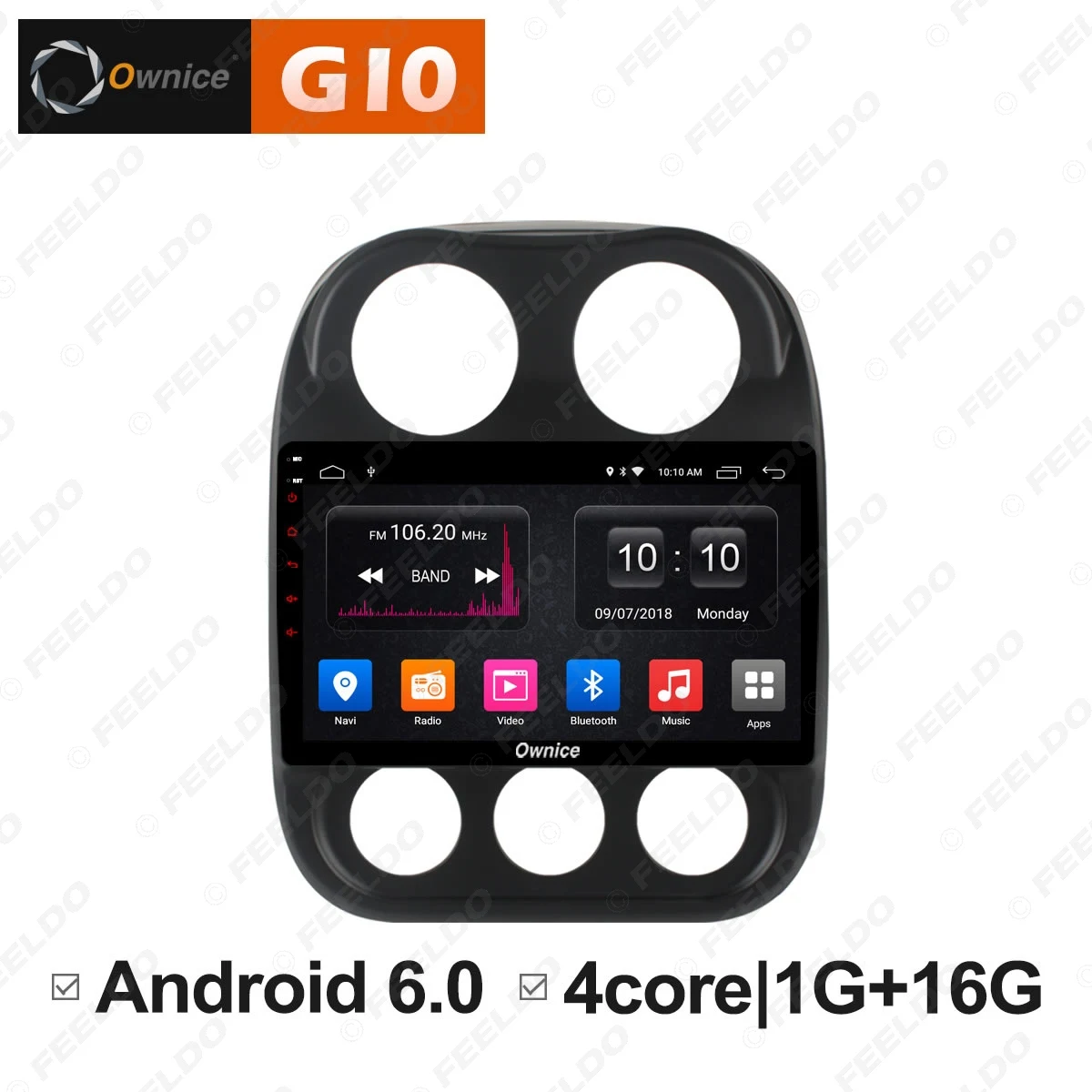 Excellent LEEWA 10.1"2.5D Nano IPS Screen Android 8.1 8-Core/DDR3 2G/32G/4G LTE Car Media Player With GPS/FM/AM For Jeep Compass 2010-2016 1