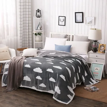 

Luxury Soft Warm Plaid Flannel Fleece Throw Blanket Top Quality Thick Winter Blankets for Beds Bedspread cobertor Home Textiles