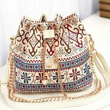 luxury handbags women bags newest design Plaid Chain shoulder bags summer casual beach ladies canvas crossbody bags for girls