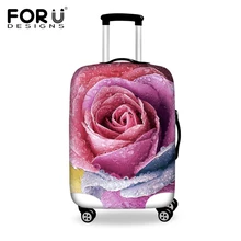 Чехлы для багажа от бренда forudesigns Чехол симпатичный цветочный принт дорожные аксессуары для 18-30 дюймов Дорожный Чехол чемодан защитный Анти-пыль Чехлы