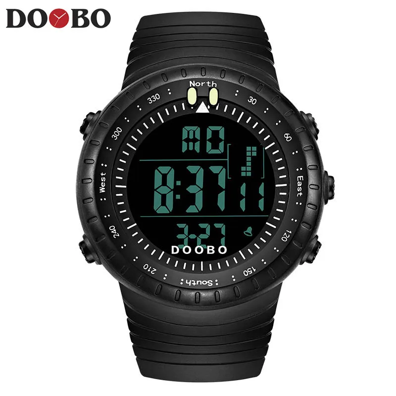 DOOBO, новинка, модные мужские спортивные часы, мужские кварцевые аналоговые светодиодный цифровые часы, мужские военные водонепроницаемые часы, Relogio Masculino