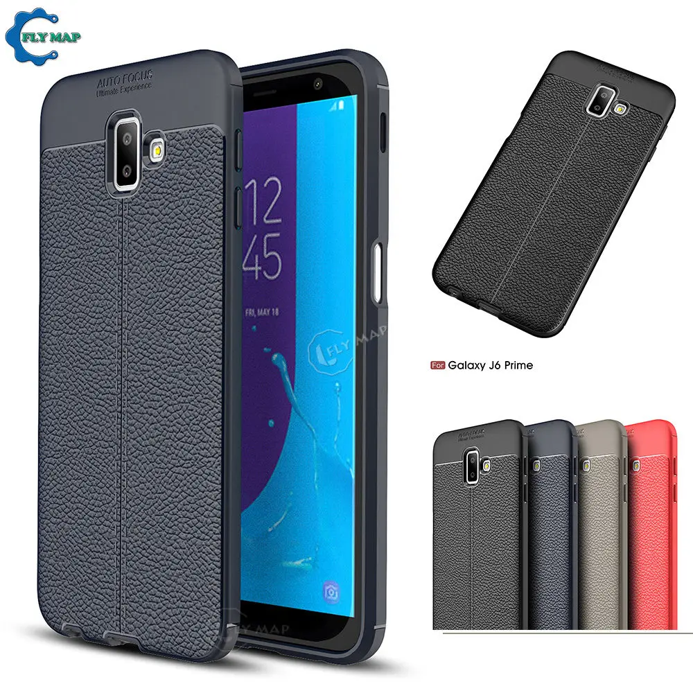 Мягкий чехол для Samsung Galaxy J6 Plus SM J610F J610FN/DS SM-J610F SM-J610FN/DS J6Plus личи Кожа зернистый