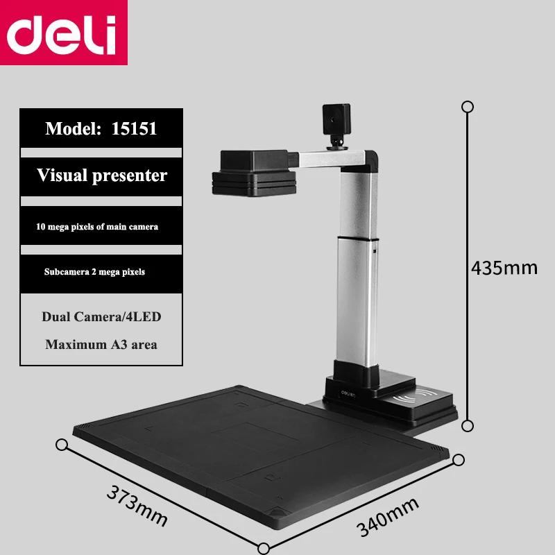Pixels de Alta Documentos do Office com Foco Deli Mega Definição Visual Presenter Apresentador a3 Automático Rápido 15151 Ocr 10