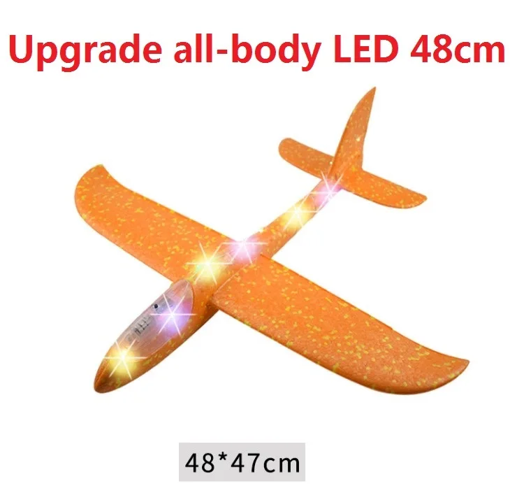 

Hand throw airplane EPP Foam Outdoor Launch Glider Plane Kids Toys 48 cm Interesting Launch Throwing Inertial Model Gift toys