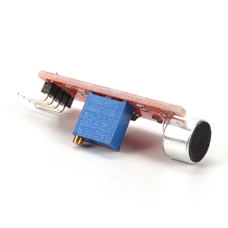 Микрофон Звуковой Датчик Модуль обнаружения высокочувствительный Для Arduino AVR PIC 5 В DC источник питания микрофонный модуль аксессуары