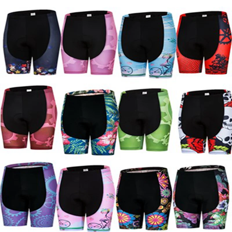 

2019 Summer Women Cycling Shorts Mtb Ladies Biking Bicycle Knickers Breathable Bike Shorts Quick Dry Gel Padded Cycling Clothing