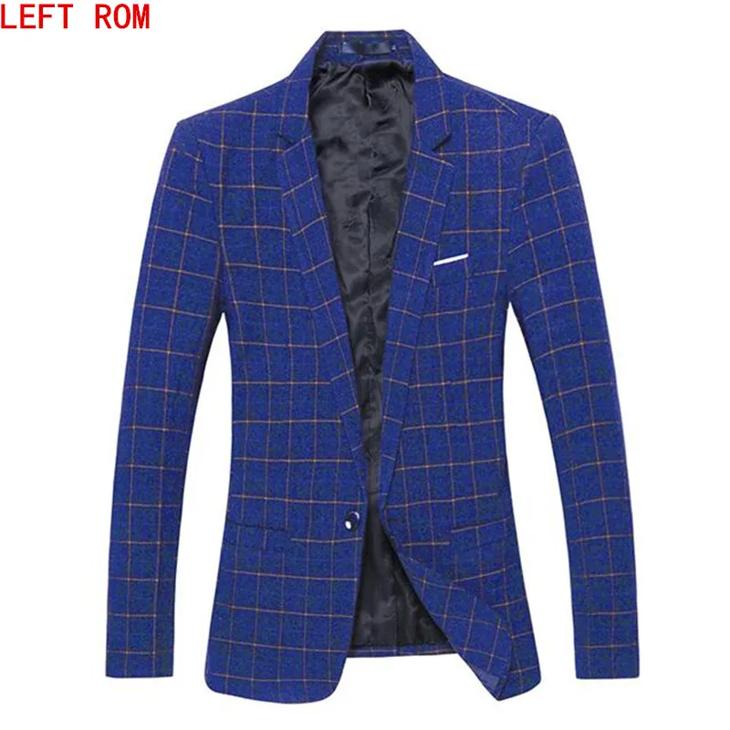 2017 Autumn Fashion slim fit Mens blazer Burst models high quality Suit