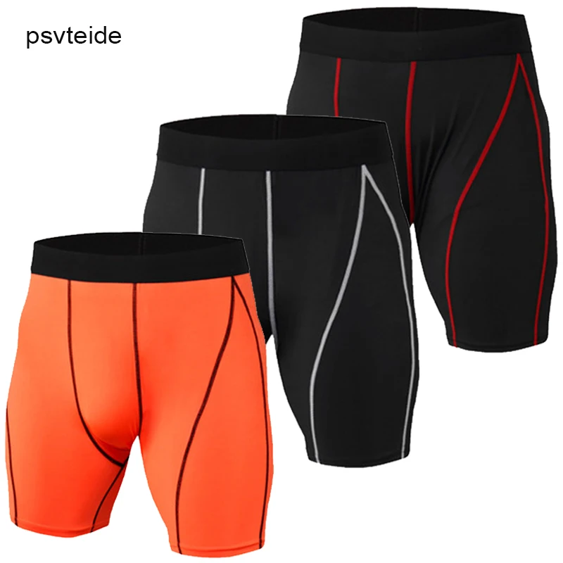 

psvteide Men Compression Shorts Running Shorts Men Compression Underwear Soccer MMA Trunks Swimming Short Sport Homme Newest Gym
