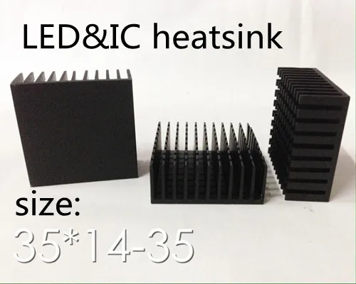 

100pcs/IC heatsink 35x14-35mm LED heatsink/Chip heatsink/