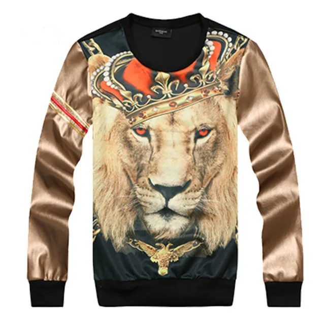 Men's Graphic Crew Neck Sweaters Deals 