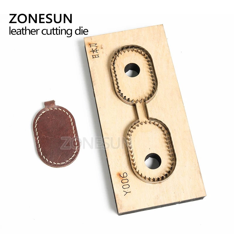ZONESUN Y006 кожаная записная штанцевый нож кольцо в форме ключа брелок держатель удар
