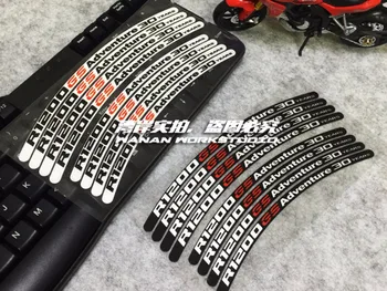 

8PCS Car Stickers Motorcycle Wheel Sticker Helmet Visor Decals for ADV R1200GS 19 inch front wheel 17 inch rear wheel