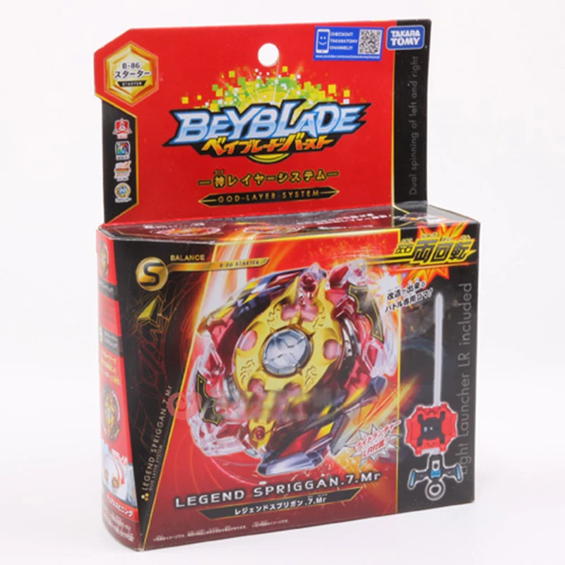 

Original TOMY Beyblade Burst GOD Layer System B-86 LEGEND SPRIGGAN.7.Mr Arena bey blade bayblade Top Spinner Toy for Children