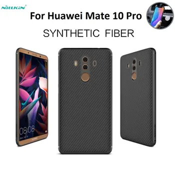 

For Huawei Mate 10 Pro Nillkin Synthetic fiber Plastic Back PC Hard Back Cover Case mate10 pro Magnetic phone case 6.0"inch