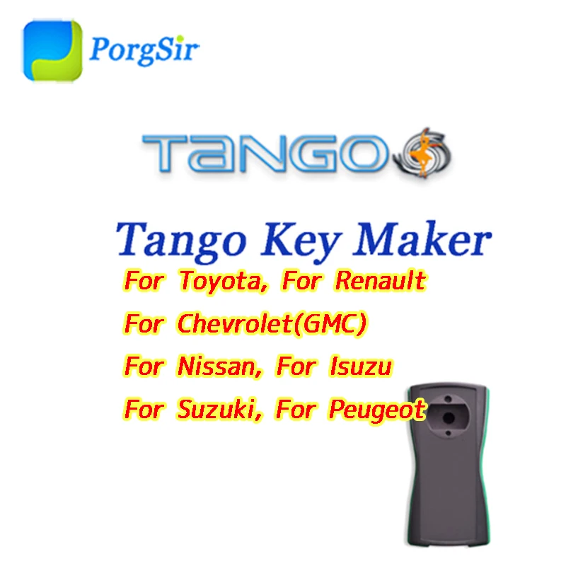 Оригинальное программное обеспечение Tango Key Maker для Toyota для Renault I-suzu N-issan P-eugeot S-uzuki C-hevrolet(GMC