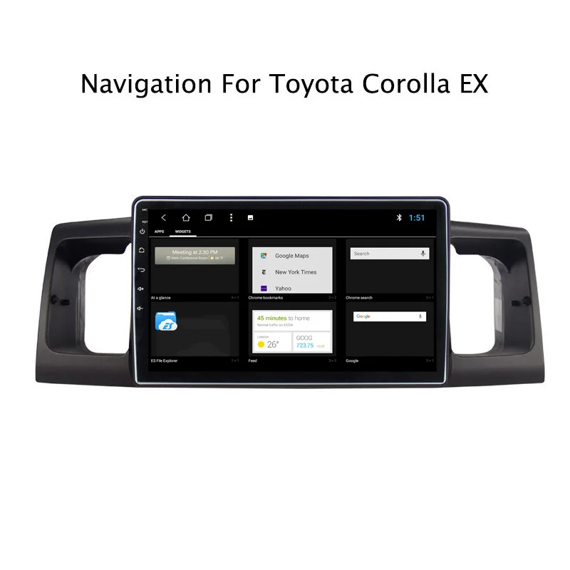 Perfect NAVITOPIA 9inch 2G RAM 32G ROM Android 8.1 Car DVD Multimedia GPS Navigation for Toyota Corolla EX 2004 2005 2006 2007 2008-2013 2