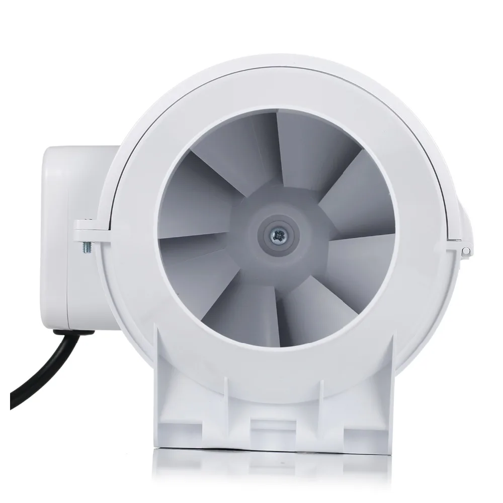 4''High Efficiency Home Inline Duct Fan Set with 2Clamps& Air Vent & Pipe Hose Ventilation Extractor Fan for Kitchen Bathroom 4''High Efficiency Home Inline Duct Fan Set with 2Clamps& Air Vent & Pipe Hose Ventilation Extractor Fan for Kitchen Bathroom