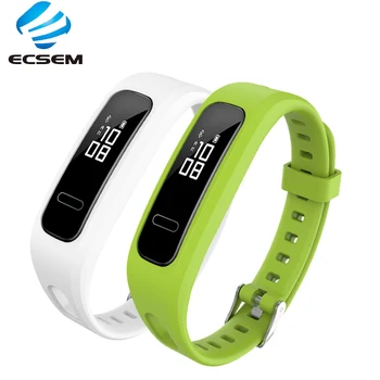 

ECSEM silicone strap for Honor band 4 running wristband soft breathable bracelet for Huawei band 3e sport loop watch accessories