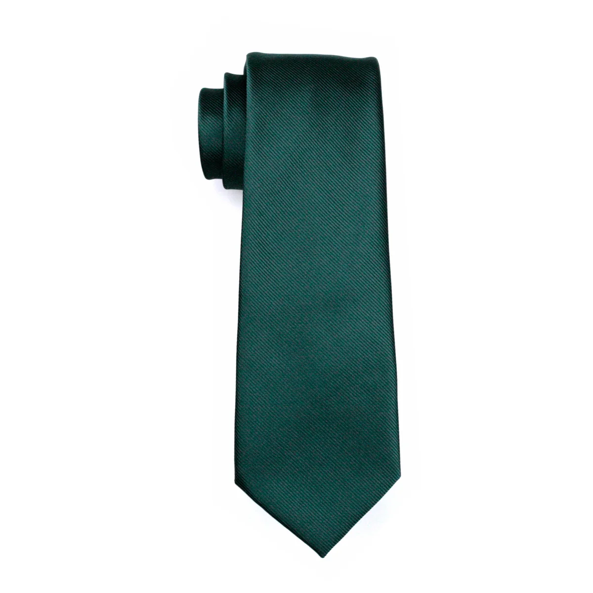 Мужской галстук зеленый однотонный из 100% шелка жаккардовые запонки|ties for men|silk