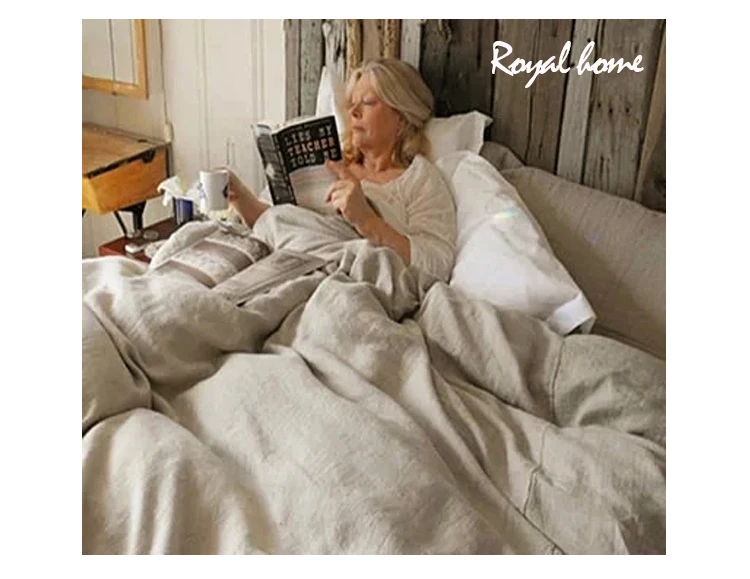 

Pure Linen Duvet Cover Raw Material Solid Color Bacteriostasis anti-mite Summer Air Conditioning Linen Cloth Quilt Home Textile