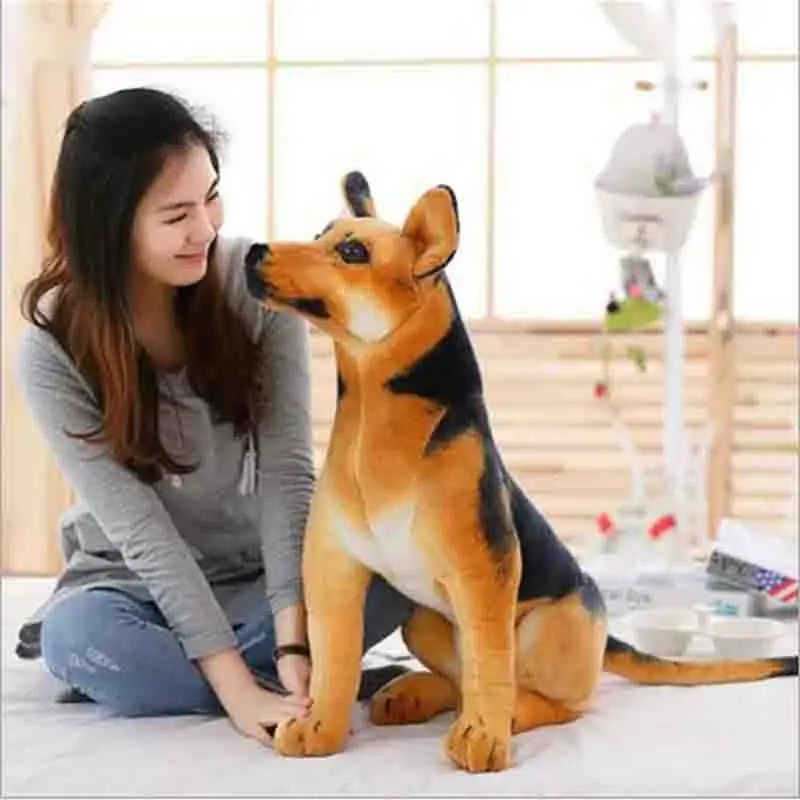 

90cm New stuffed plush toys simulation animal small German shepherd dog Children birthday gift