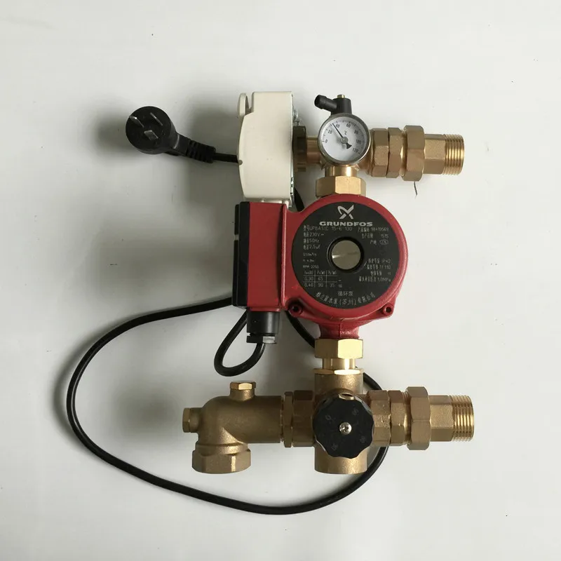 Thermostatic pump mixer water heating system Mix water system for Water Underfloor Heating