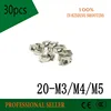 Cold heading 30PCS 20-m3 M4 M5 T-nut Hammer Head Fasten Nut 3D Printer Parts Nickel Plated for 2022 series T Slot Groove 6 20TN ► Photo 2/3