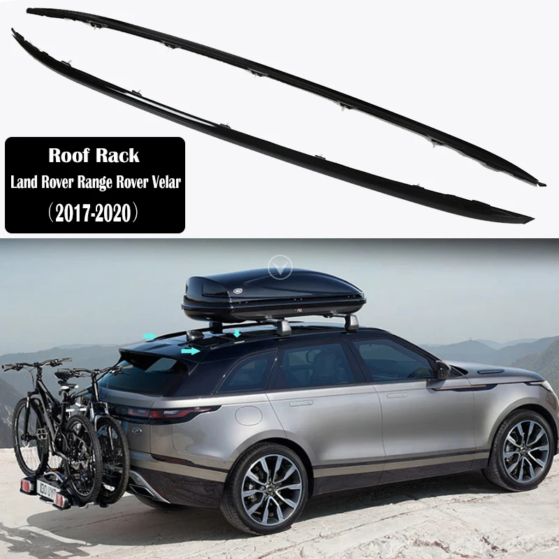 Багажник на крышу из алюминиевого сплава для Land Rover Range Velar 2017 2021 рельсы багажника