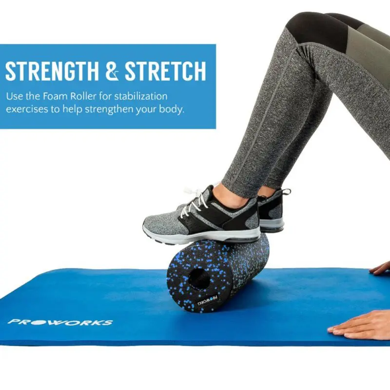 Горячий 2в1 набор EPP полый ролик для йоги с поролоновой колонной для мышц ног Экстра фирма высокая плотность само Myofascial релиз массаж спины