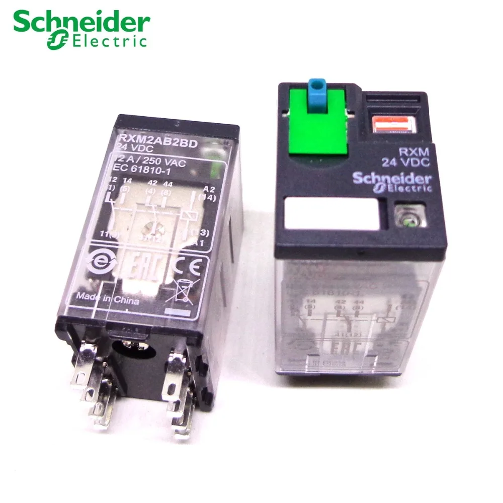 Реле Schneider RXM2AB2BD RXM2AB2P7 RXM2AB2F7 RXZE1M2C 2CO 12A реле + LTB светодиодный 24 в 230 120 совершенно