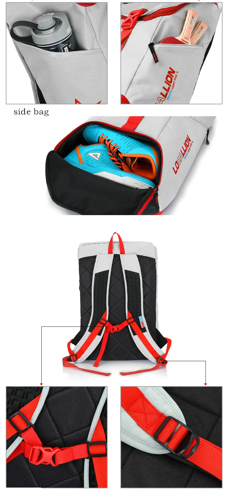 30L открытый спортивный рюкзак для кемпинга, однотонный водонепроницаемый нейлоновый школьный рюкзак, походные дорожные рюкзаки для