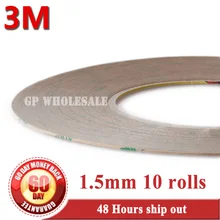 10x(1,5 мм* 50 м) тонкий 3 м 9495LE 300LSE сильная липкая Двухсторонняя клейкая лента для телефона iphone 4s рамка ЖК-дисплей сенсорный Панель Бонд