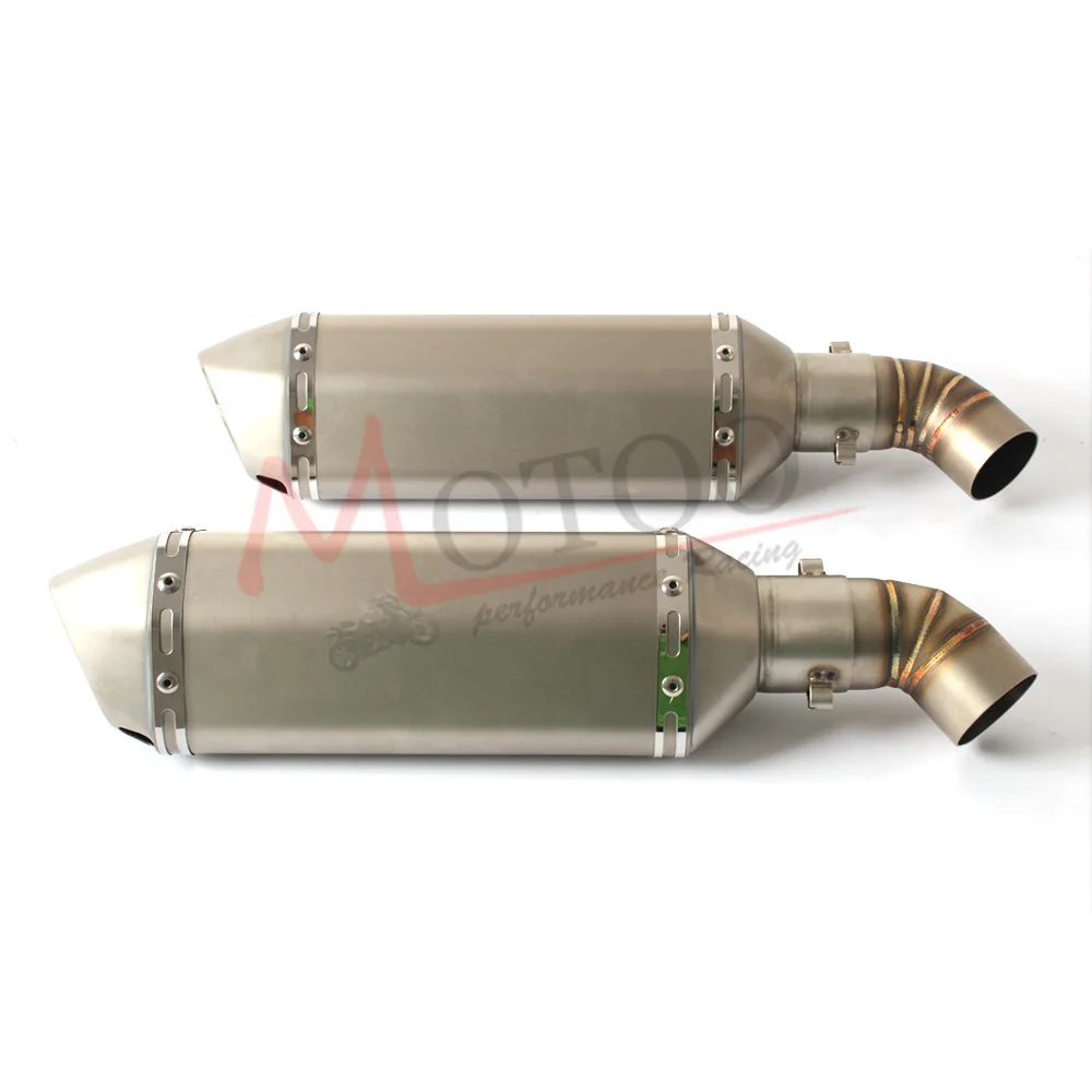 Motoo-de la motocicleta silenciador de Escape de enlace medio escapar para DUCATI 696. 2008-2014, 796/795, 2010-2014 con Slip-On