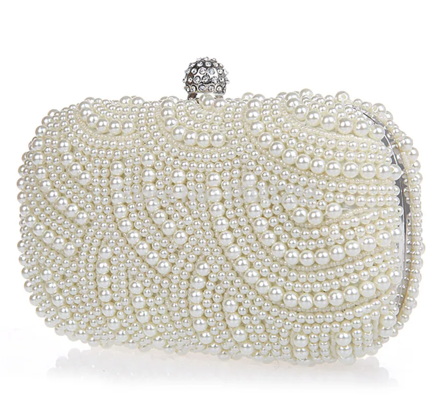 pearl beaded clutch