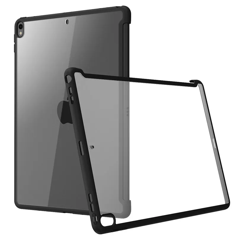 Цена Для iPad Pro 10,5 чехол (2017) Air 3 10,5 чехол (2019) Прозрачный гибридный Чехол, совместимый с официальной смарт крышкой смарт клавиатурой
