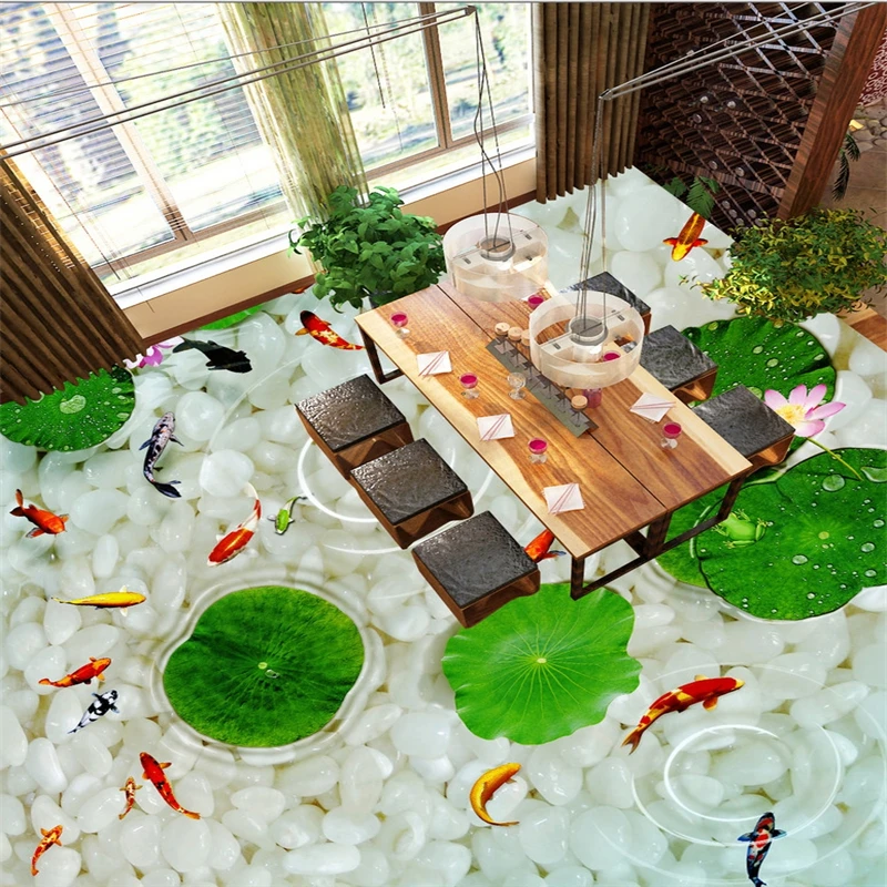 Обои для ванной 3D обои пола самоклеющиеся 3d пола|papel contact|3d flooringfloor wallpaper |
