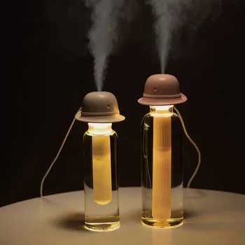 

Adjustable Portable Ultrasonic Air Humidifier Diffuser Cool Mist Maker with Night Light for Travel Home Car Office Fogger
