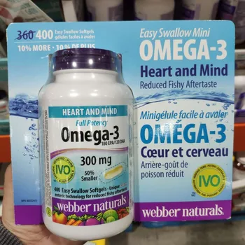 

Webber Naturals Full Potency Omega-3 180 EPA/120 DHA 400 pcs