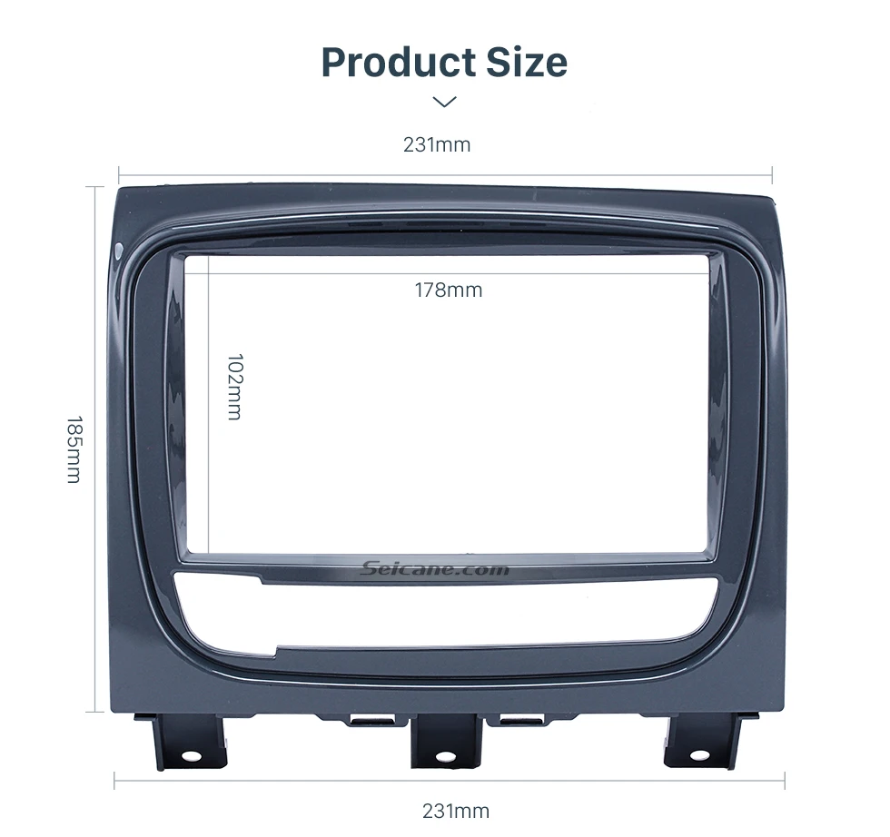 Seicane УФ-серый двойной Дин Радио Фризовая для FIAT STRADA DVD Панель установка автомобильный комплект аудио Frame