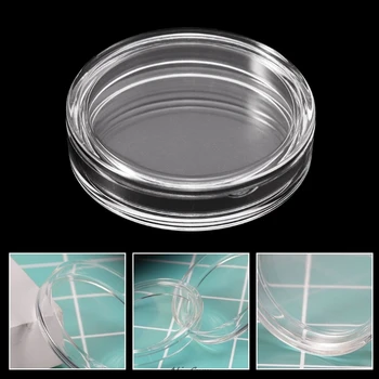 

38.6mm Clear Round Acrylic Coin Capsule Storage Box Holder Case For Silver 2 oz