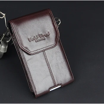 

New Design Fanny Pack Waist Belt Bag Men Genuine Leather Fashion Casual Bum Mobile Phone Pouch Coin Purse Pocket Waist Pack 2018