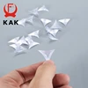 KAK-protecteur d'angle transparent, en PVC, anti-poussière, triangle pour meubles, quincaillerie, support d'angle de tiroir, 50 pièces ► Photo 2/6