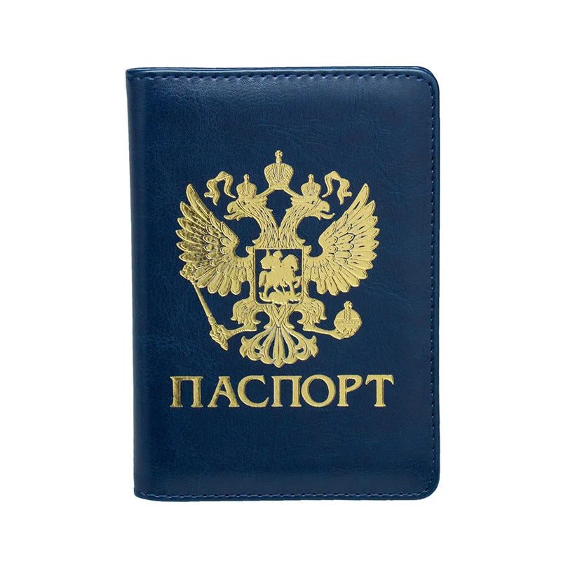 2019 дорожная русская Чековая книга Pu Обложка для паспорта женщин и мужчин