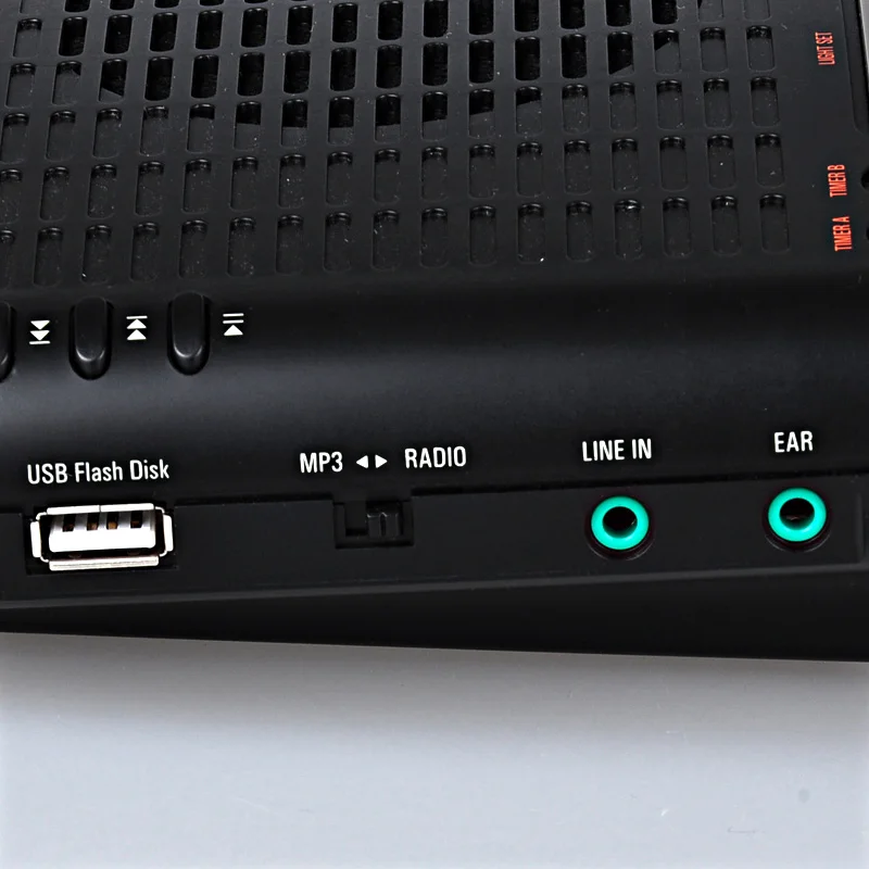 TECSUN MP 300 радио FM стерео DSP USB MP3 плеер настольные часы ATS будильник портативный