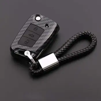 

Carbon Fiber ABS Key Case Cover for VW Volkswagen Golf 4 5 6 Passat B5 B6 Skoda Superb Octavia Fabia SEAT Ibiza Bora Jetta POLO
