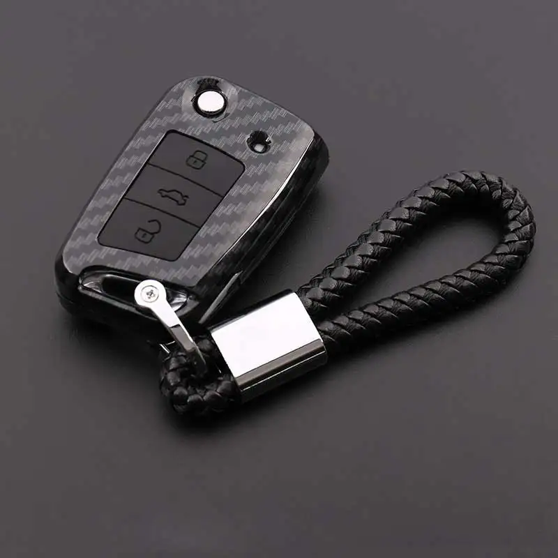 Чехол для ключа из АБС-пластика VW Volkswagen Golf 4 5 6 Passat B5 B6 Skoda Superb Octavia Fabia SEAT Ibiza Bora Jetta POLO