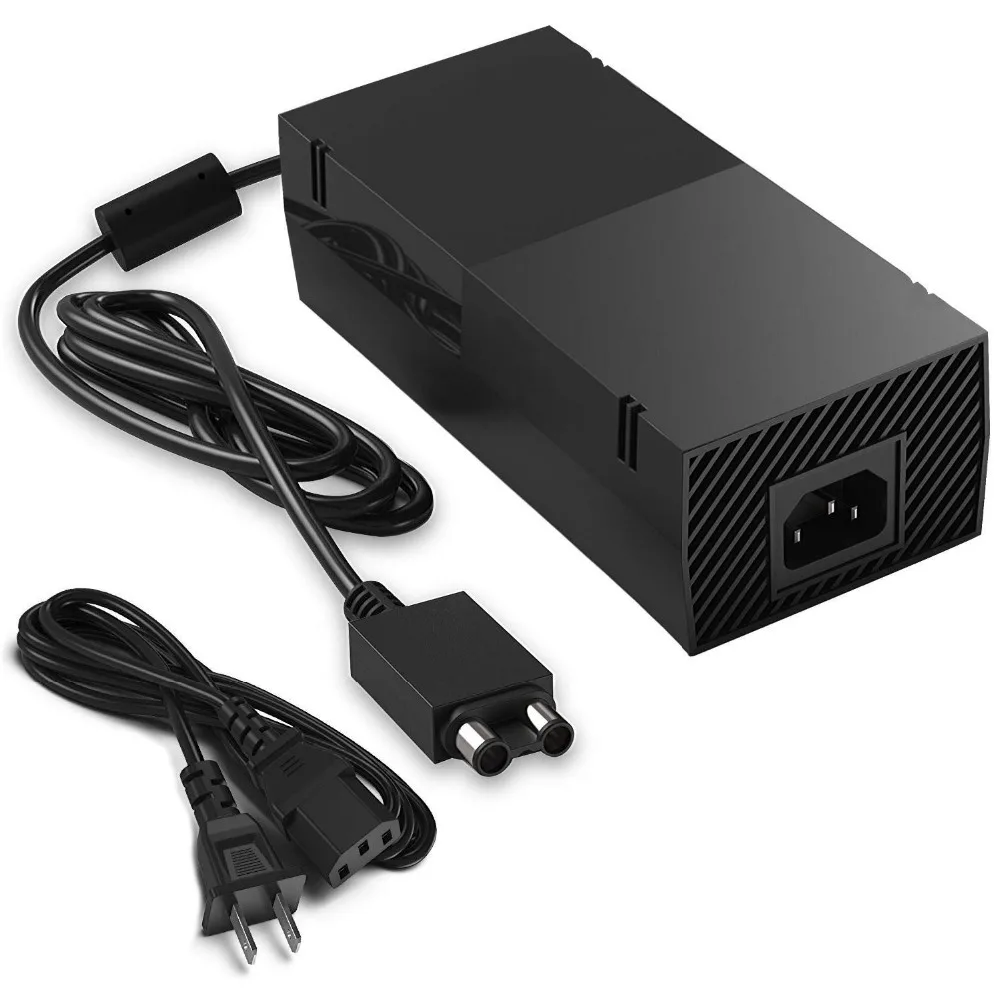 Горячее предложение 220 Вт для Xbox One Xbox 1 блок питания, Сменный Адаптер переменного тока зарядное устройство с кабелем кирпич Улучшенная Тихая версия 100-240 В