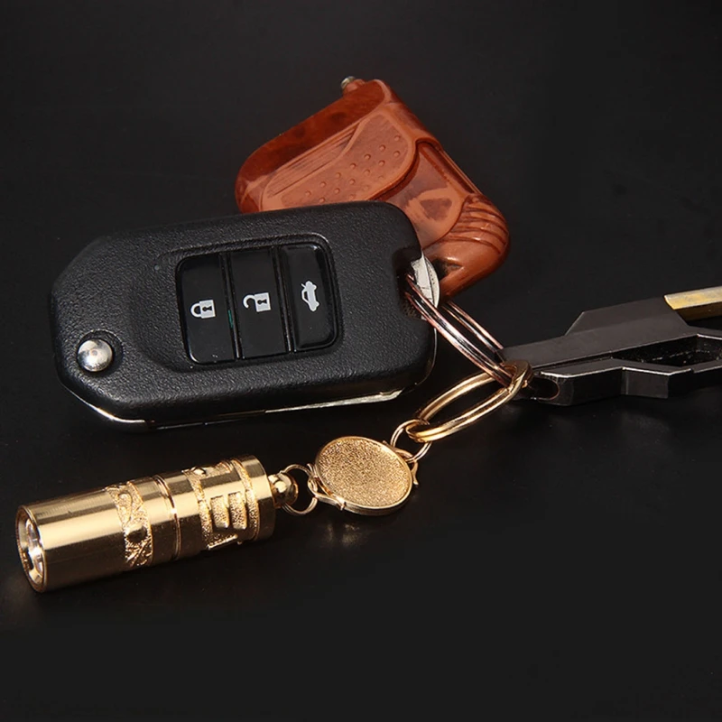 

Pocket Mini LED Flashlight USB Rechargeable Portable Waterproof White Light Keychain Torch Super Small Lanterna with Battery
