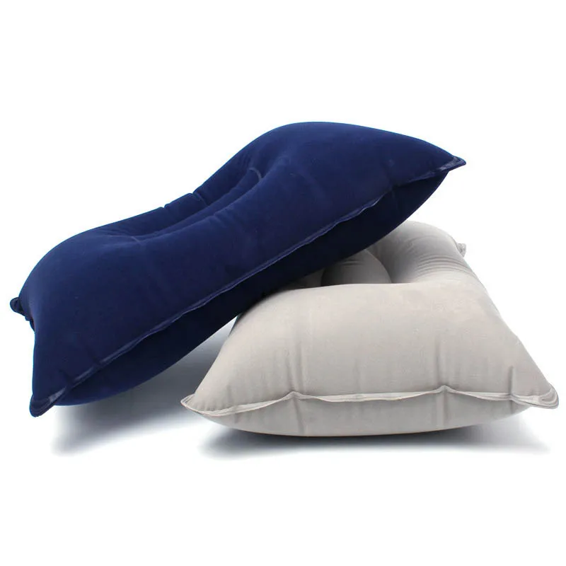 

PVC Outdoor Travel Accessories Folding 1 Pcs Double Sided Flocking Portable Ultralight Soft Pillows