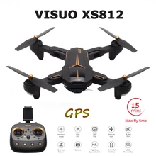 VISUO XS812 gps Радиоуправляемый Дрон с камерой 4K HD 5G wifi FPV удерживающий высоту один ключ возврат Радиоуправляемый квадрокоптер вертолет дроны VS E520S
